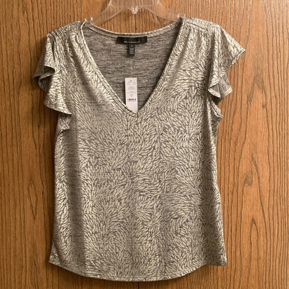 White House Black Market Gold Shimmery Top